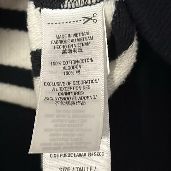 Juicy Couture preppy monogram striped pullover sweatshirt y2k size large - Picture 7 of 9